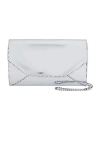 Metallic Envelope Clutch Mini silver